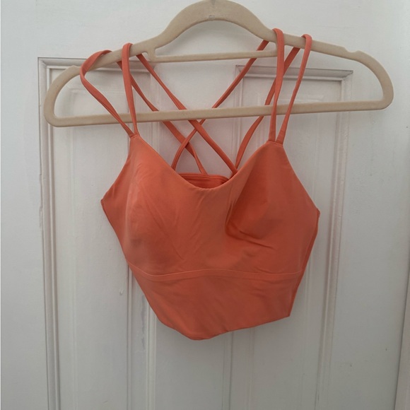 Lululemon like a cloud longline sports bra - salmon pink - Picture 5 of 11